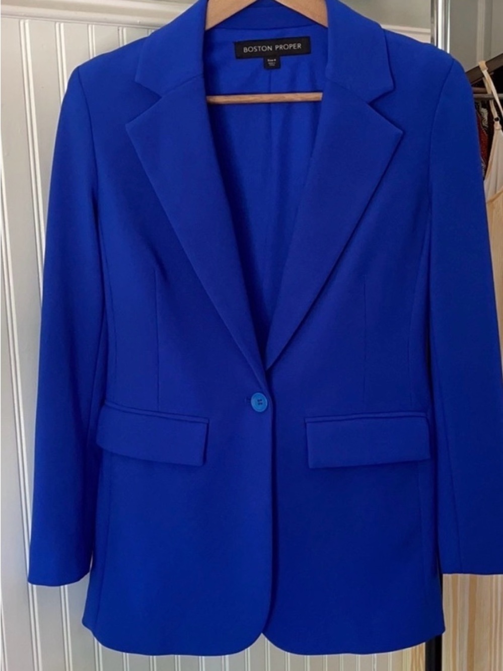 NWOT BOSTON PROPER Blazer Blue Lined
Size  4